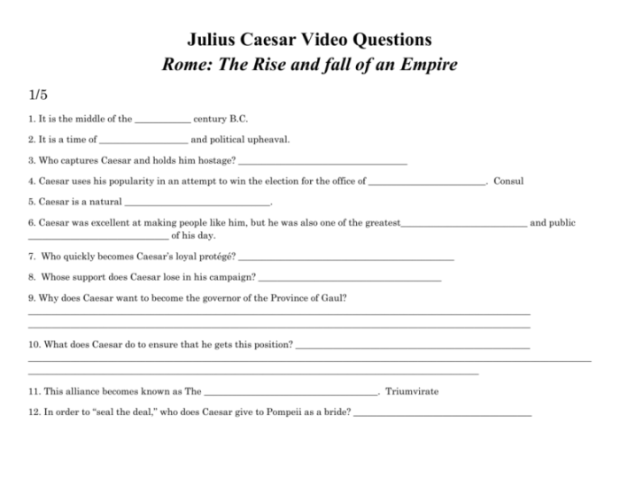 Julius caesar questions and answers pdf