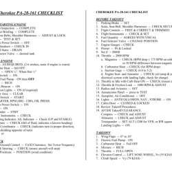 Pre maneuver checklist cessna 172