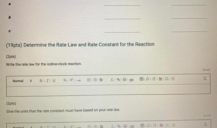 Reaction revision rate pack