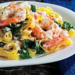 Copeland's shrimp and tasso pasta