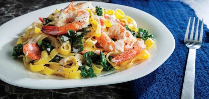 Copeland's shrimp and tasso pasta