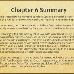 Chapter 6 questions the great gatsby