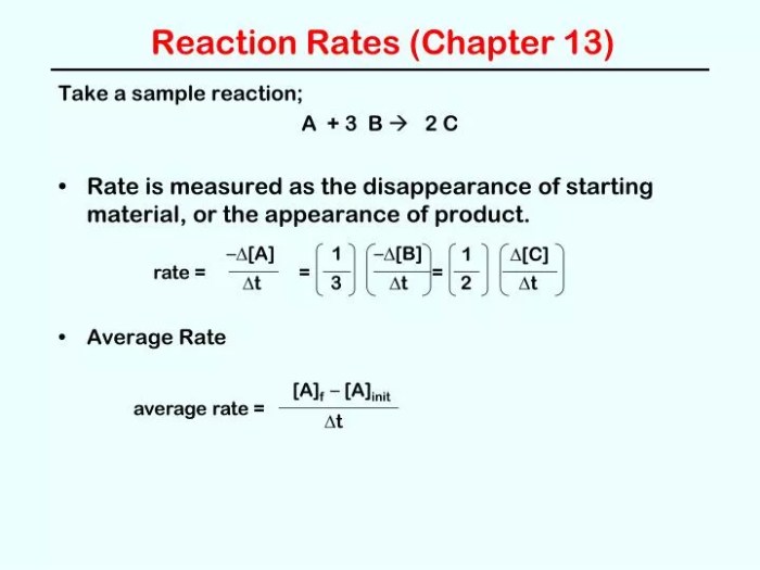 Compute reaction rates for all seven trials