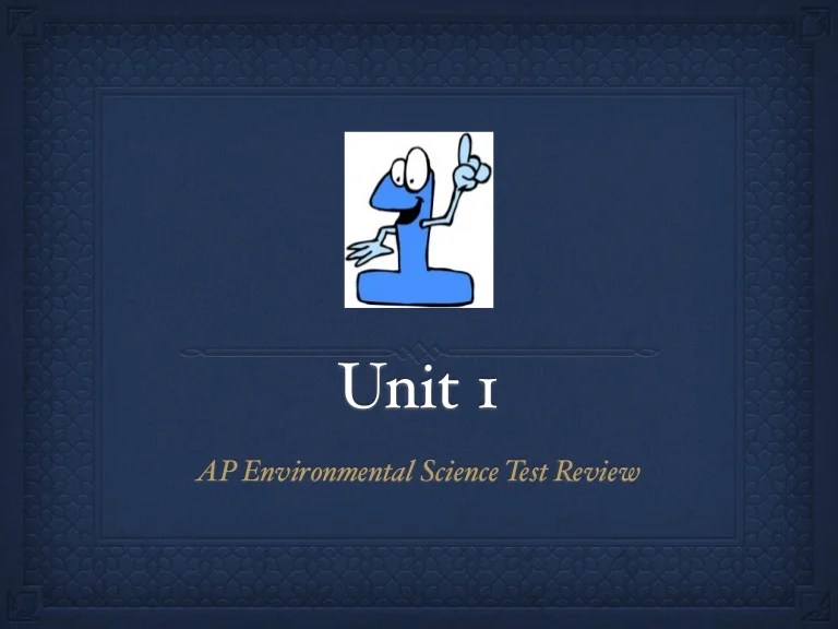 Environmental science unit 1 test answers