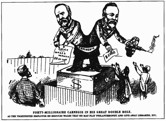 Forty millionaire carnegie cartoon meaning